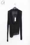 marc le bihan pleated lapel T-shirt 2862 black